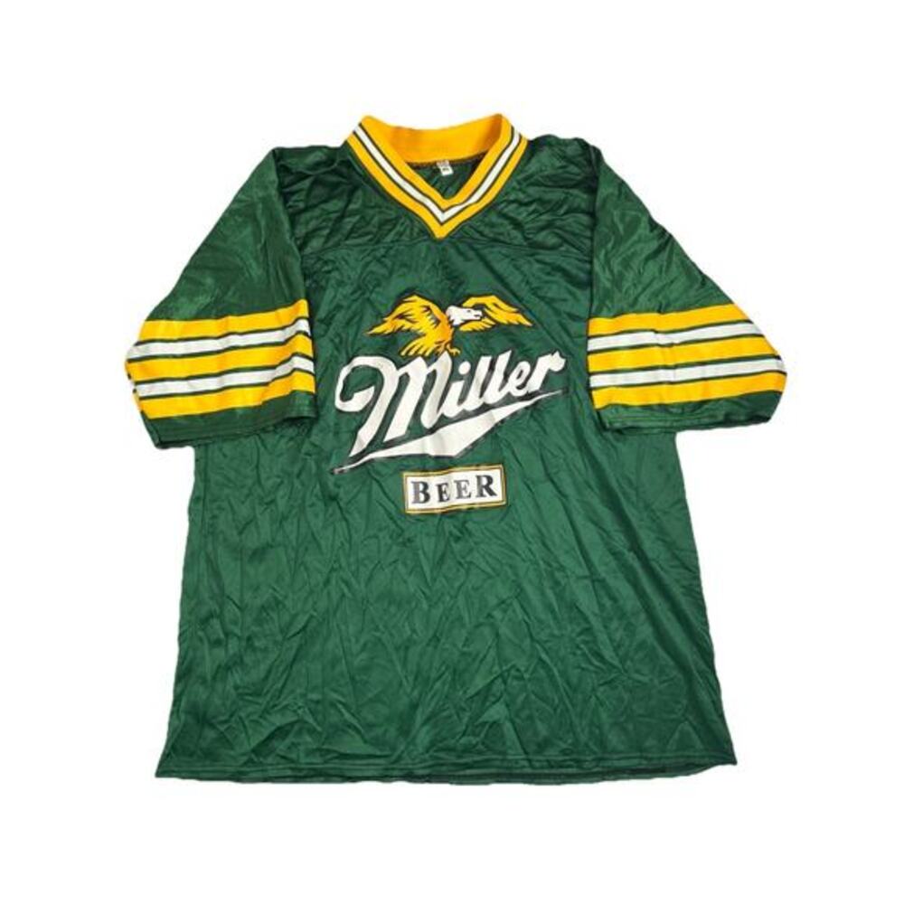 Vintage Miller Beer Packers Mesh Jersey #4 Size XL - Picture 1 of 9